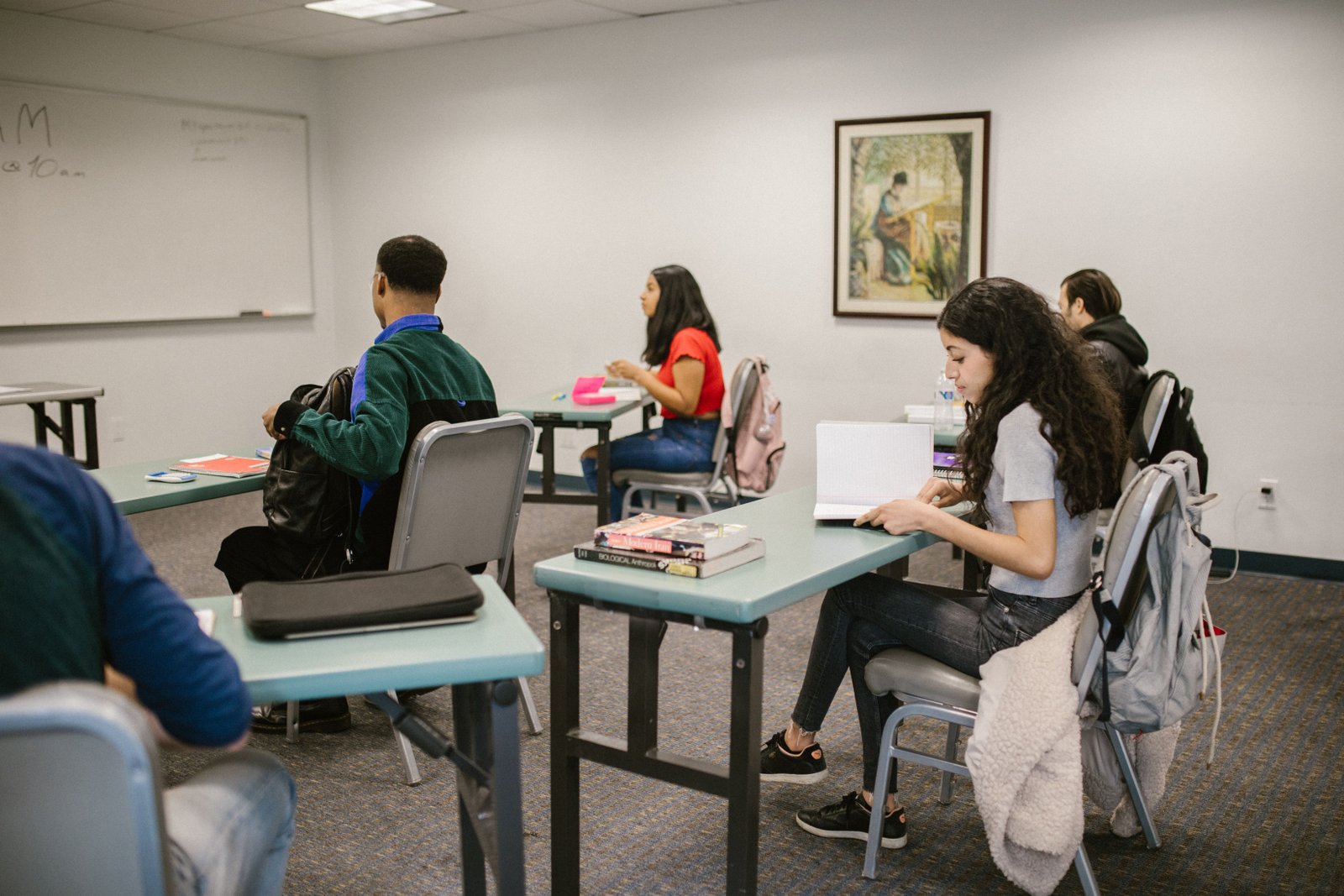 Students learning in classroom